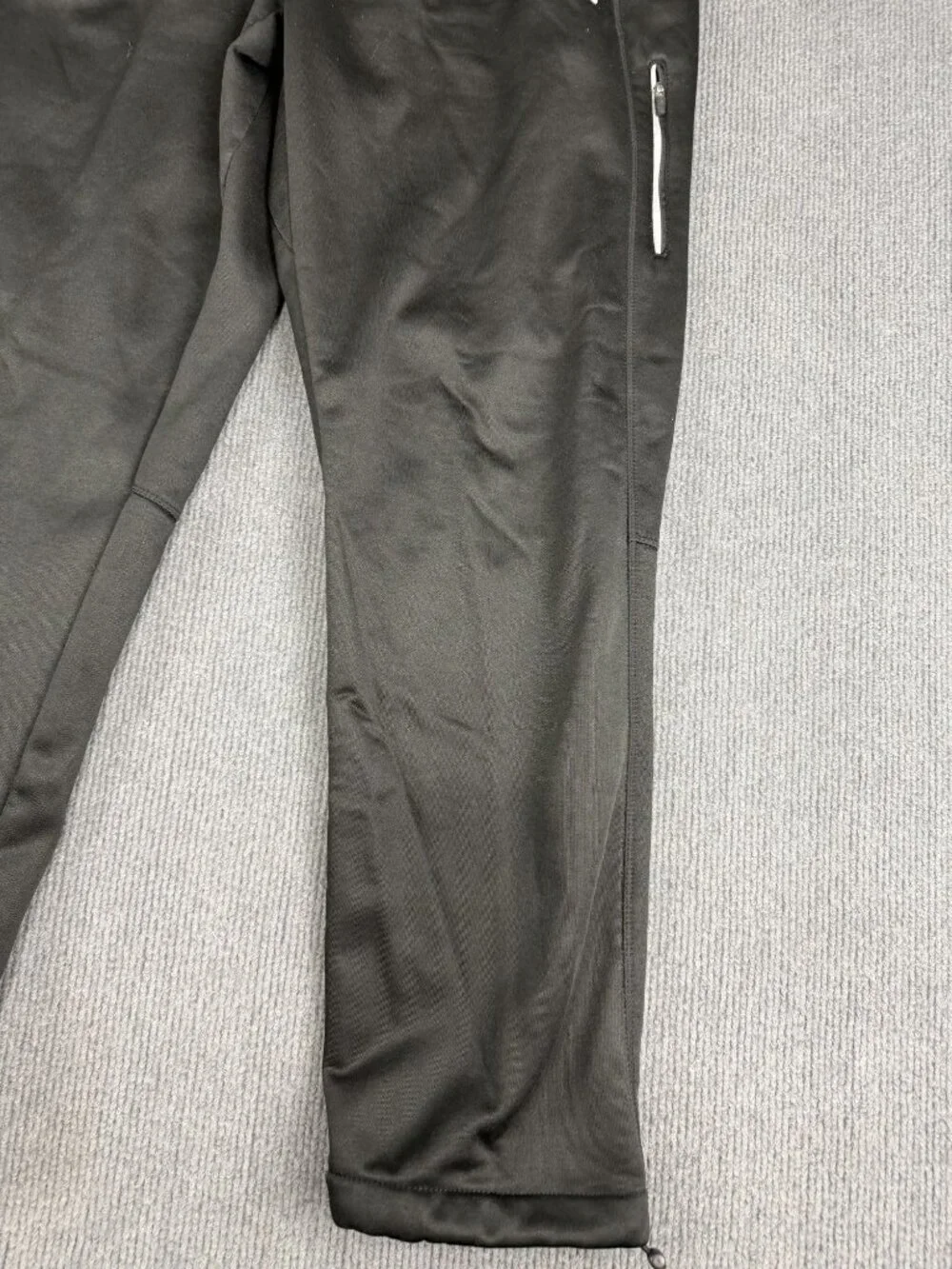 AND1 Mens Black Ankle Zip Track Pants Size L